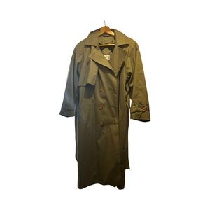 Beautiful long green trench